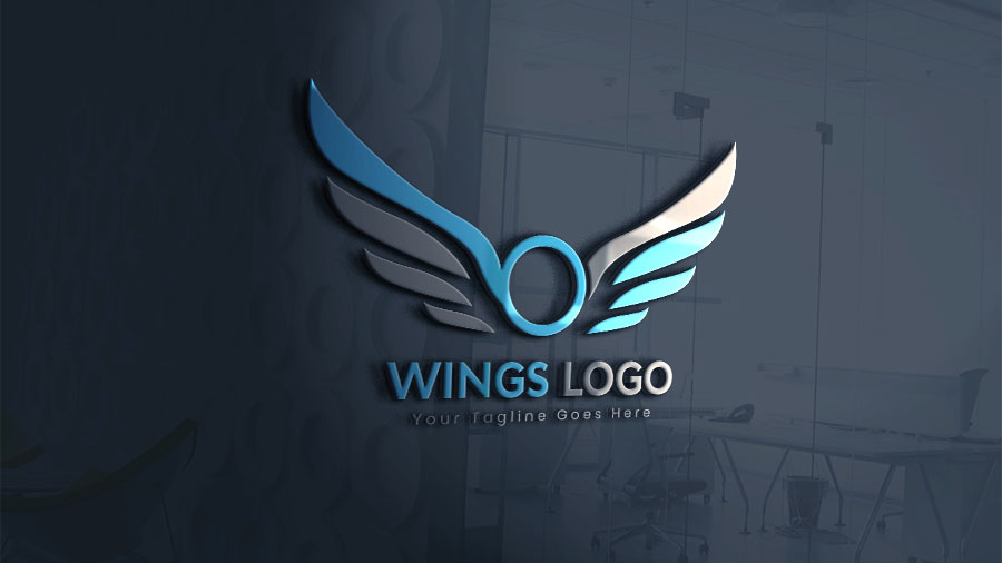 In this tutorial, we are going to learn how to use photoshop . Wings Logo Design 3d Mockup Photoshop Tutorial