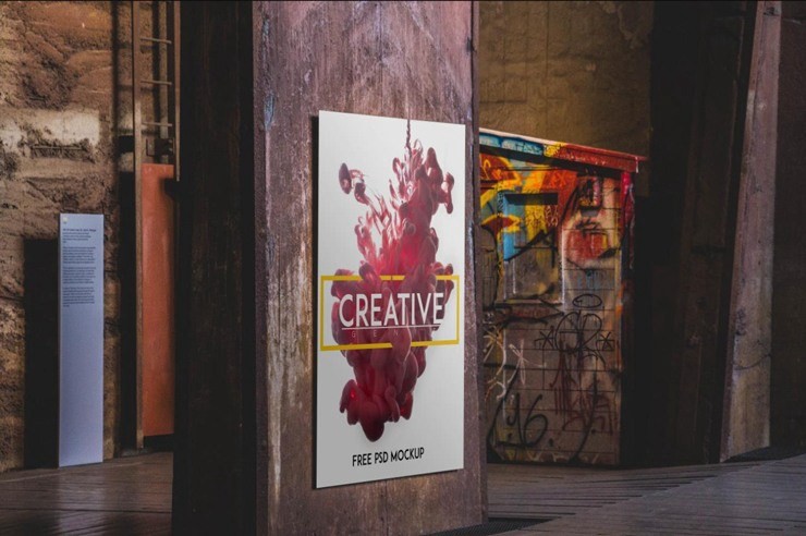 Urban wall poster mockup for free. Free Psd Urban Poster Mockup This High Resolution Free Psd Urban By Alex Ionescu Pixelsmarket Medium