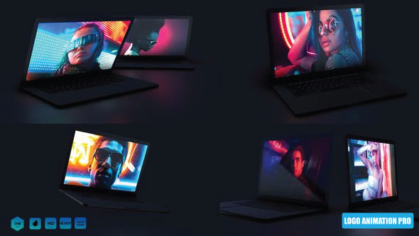 After effects template by alexeguy: Laptop Mockup Website Presentation Videohive Logo Animation Pro