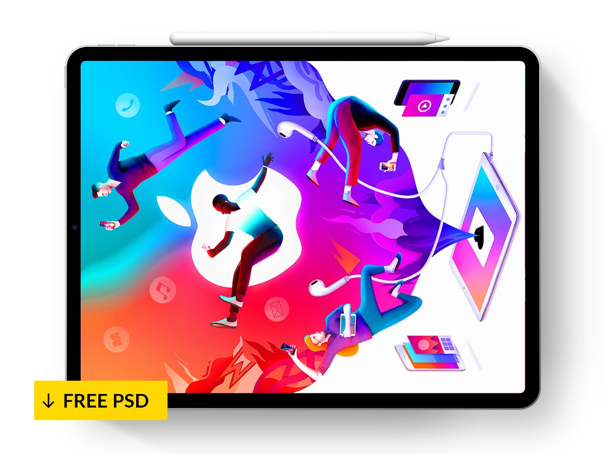 We're glad to feature this inspiring psd mockup of iphone & ipad on marble table. Free Ipad Pro Mockups For 2020 Psd Sketch December 2021 Ux Planet