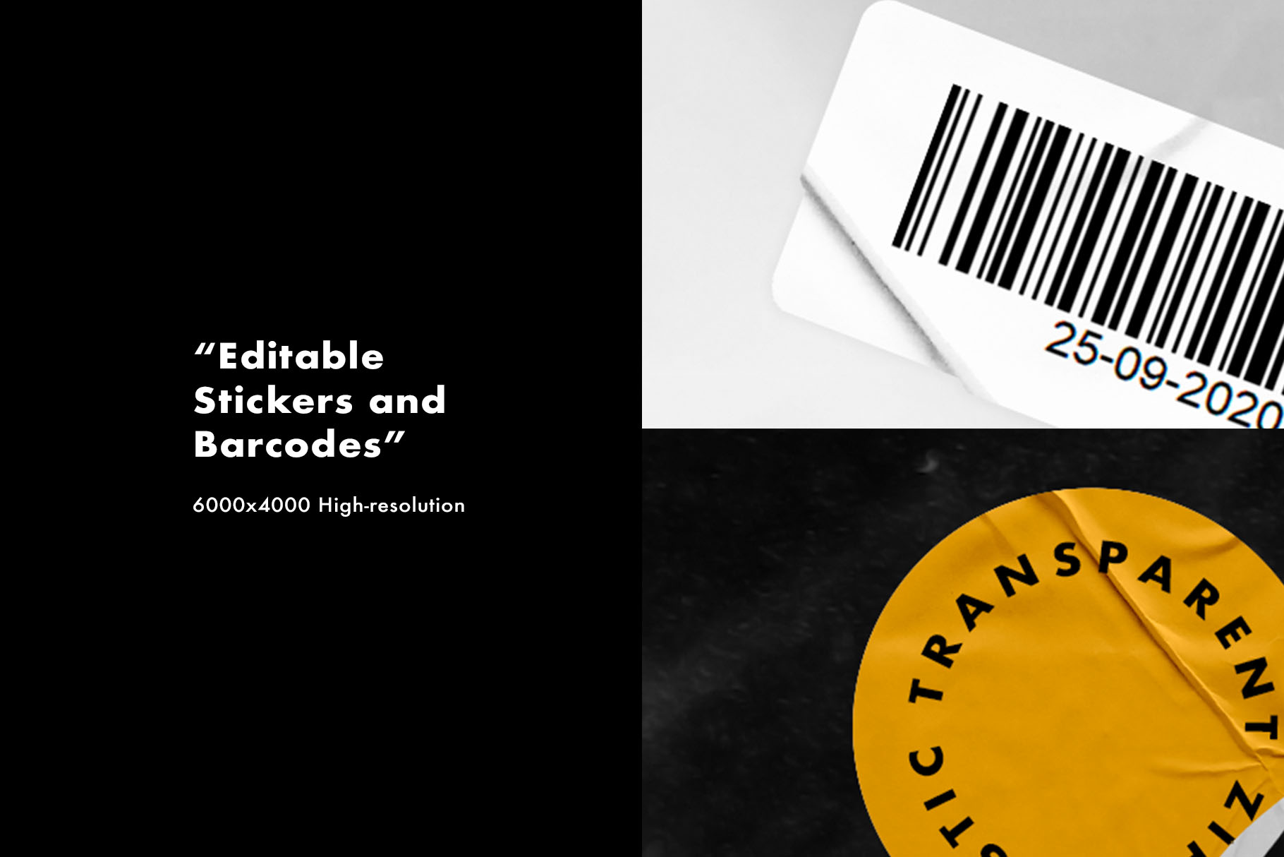 Find & download free graphic resources for stickers mockup. Small Plastic Zip With Sticker Barcode Mockups Free Download Photoshop Template Psd File