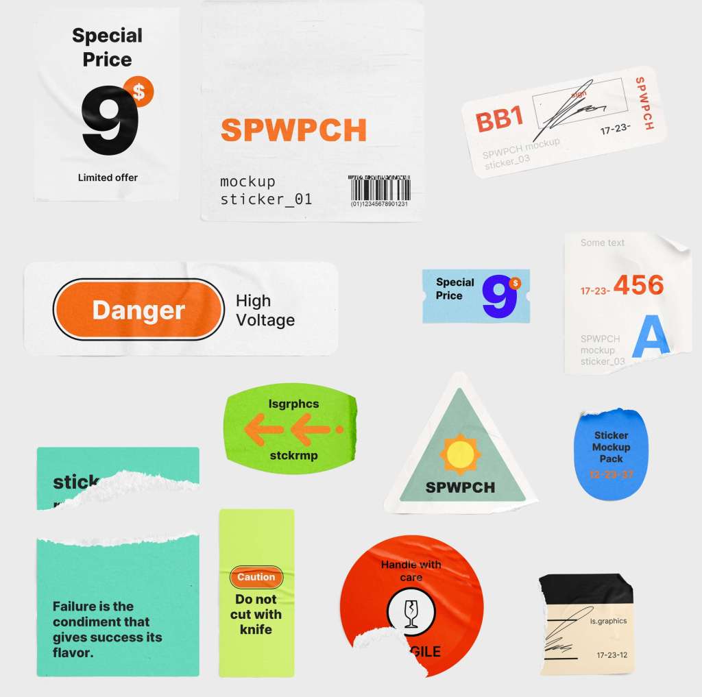 34+ Download Holographic Sticker Mockup Free&nbsp;Psd