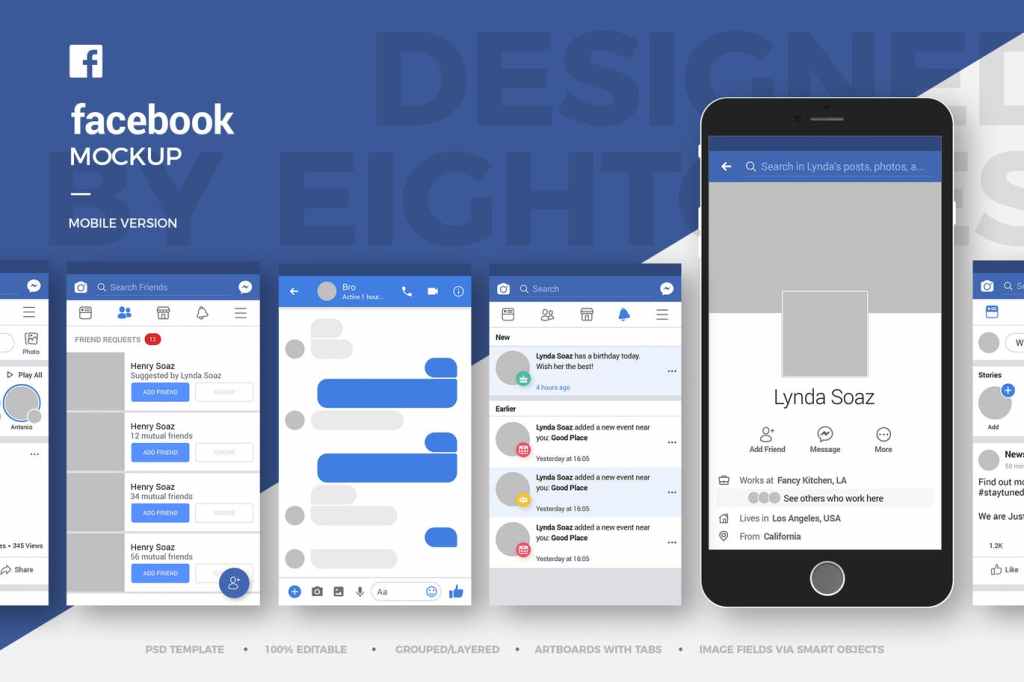 23+ Download Facebook Page Mockup Phone&nbsp;Psd