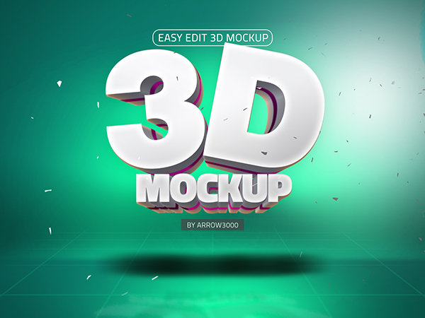 45+ Download Mockup 3D Letter&nbsp;Psd